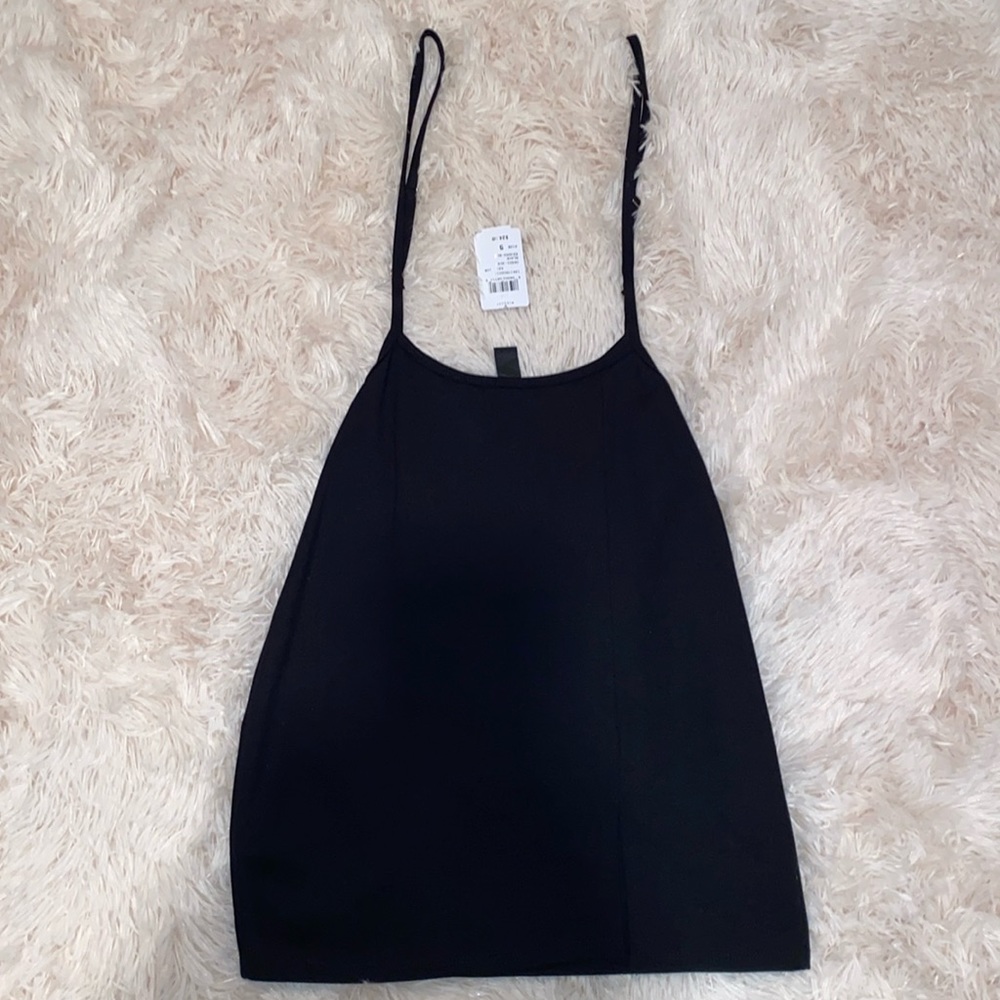 Mini suspender skirt